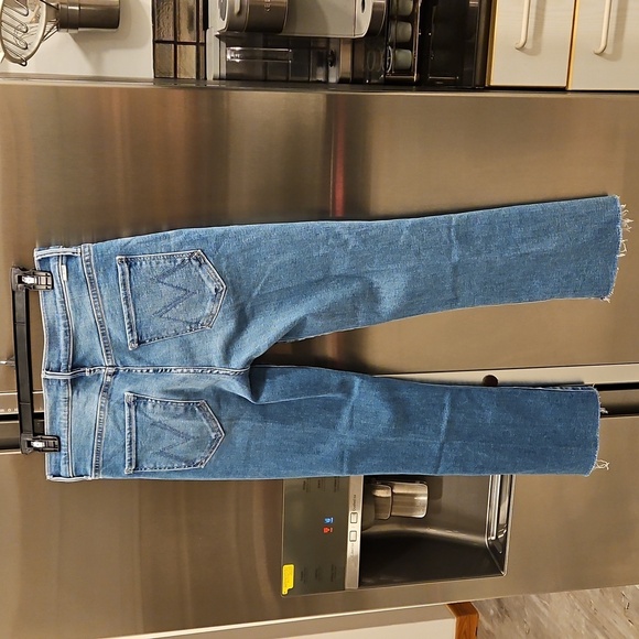 💕MOTHER💕 The Insider Crop Step Fray Jeans ~ Out Of The Blue 29 NWOT - Picture 13 of 16